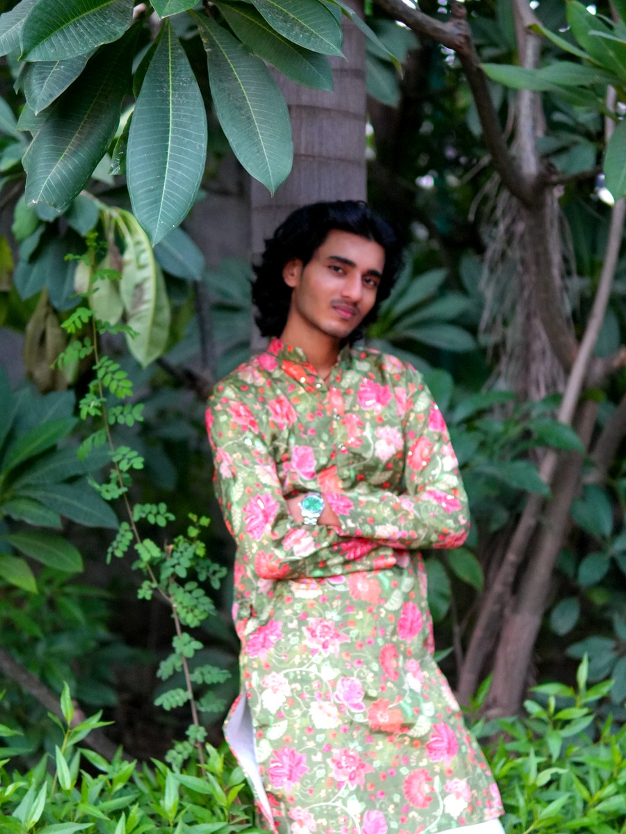 Day 6 - Forest emerald raw silk kurta