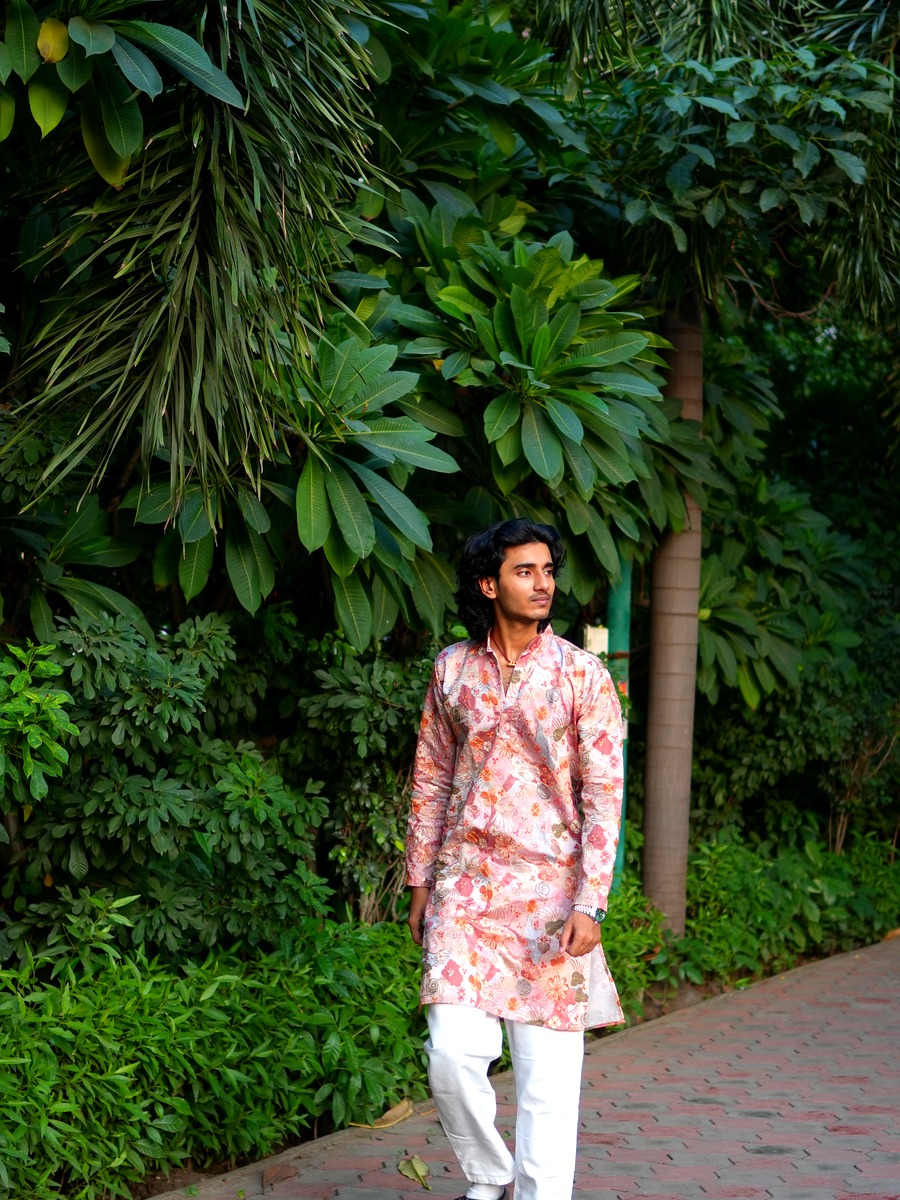 Day 8 - Royal plum velvet silk kurta